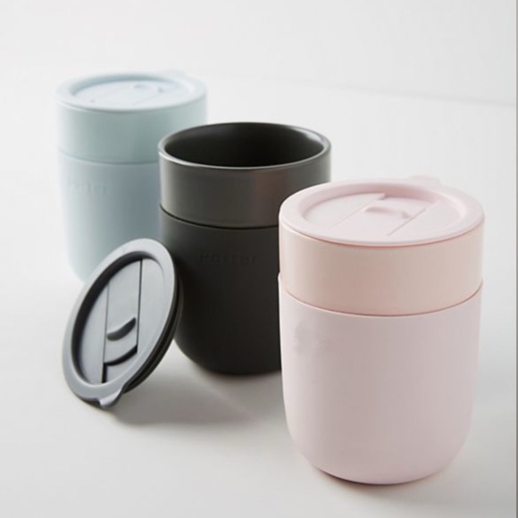 Anthropologie Other - CERAMIC CORTADO ESPRESSO 12 oz. TUMBLER CUP SOFT SILICONE HANDLE